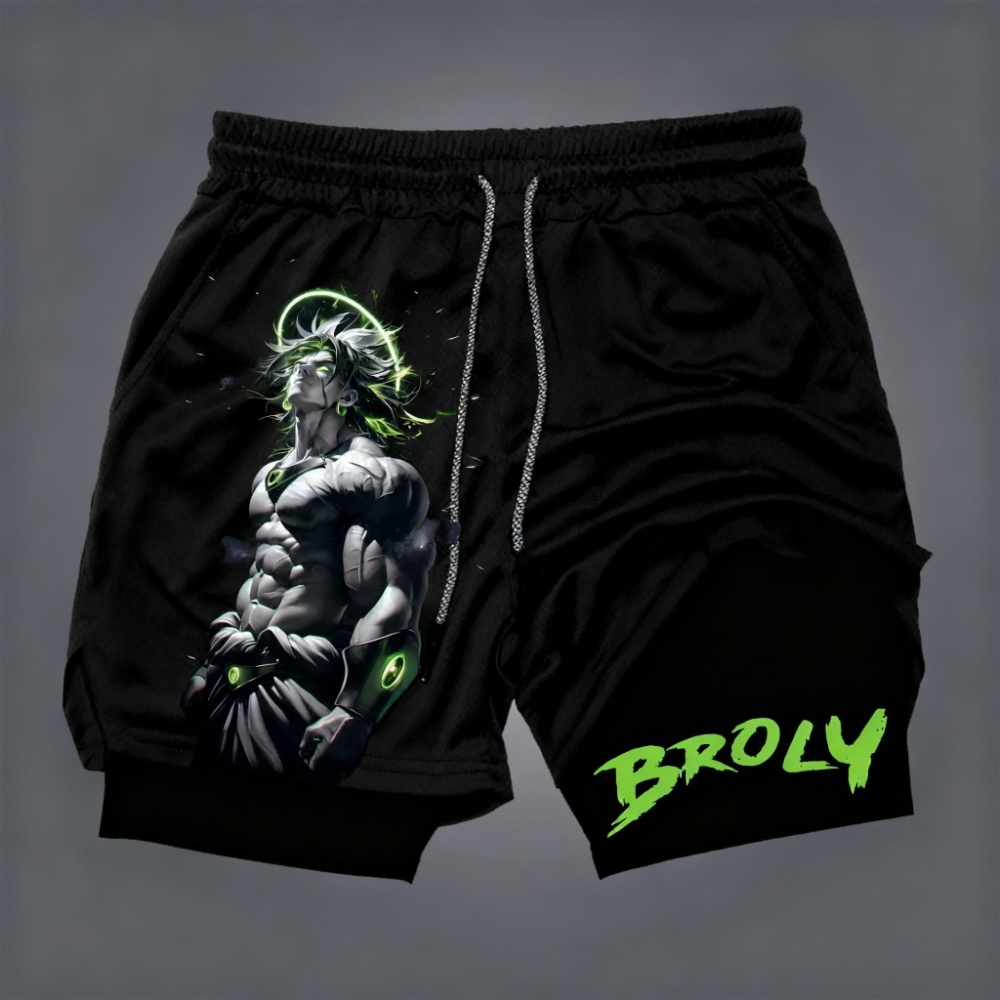 Cosplay Duo Anime - Dragon Ball Men's Double-layer Shorts Broly