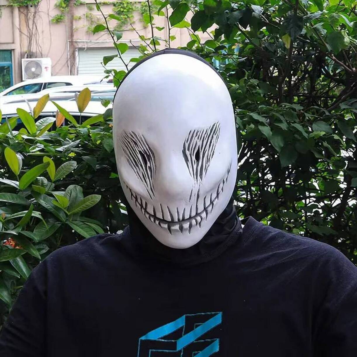 Anime Cosplay Mask - Scary Demon White Ghost Acg Latex