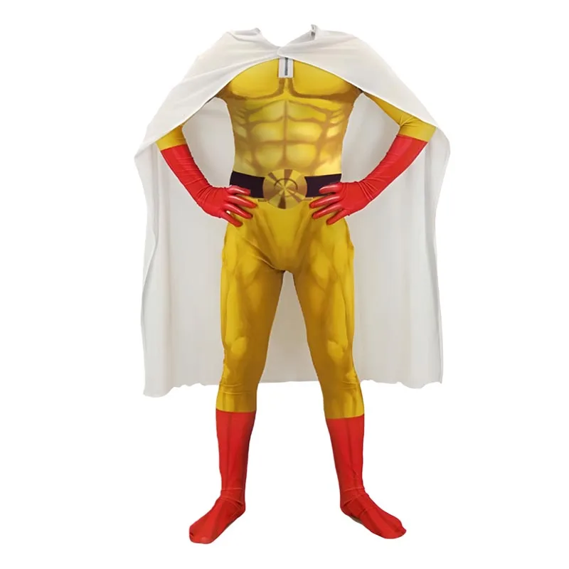 Anime Cosplay One Punch Man - Saitama Full Cosplay Set One Punch