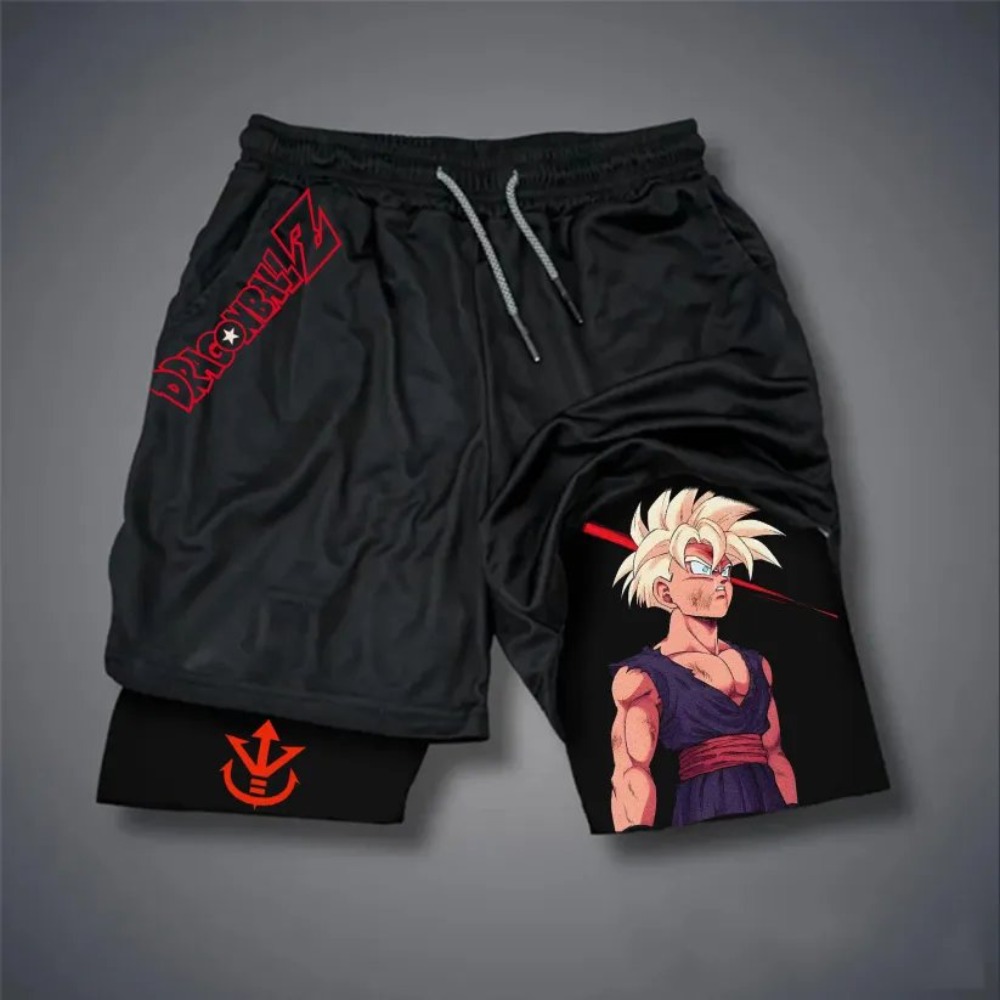 Cosplay Duo Anime - Dragon Ball Men's Double Shorts Vegeta