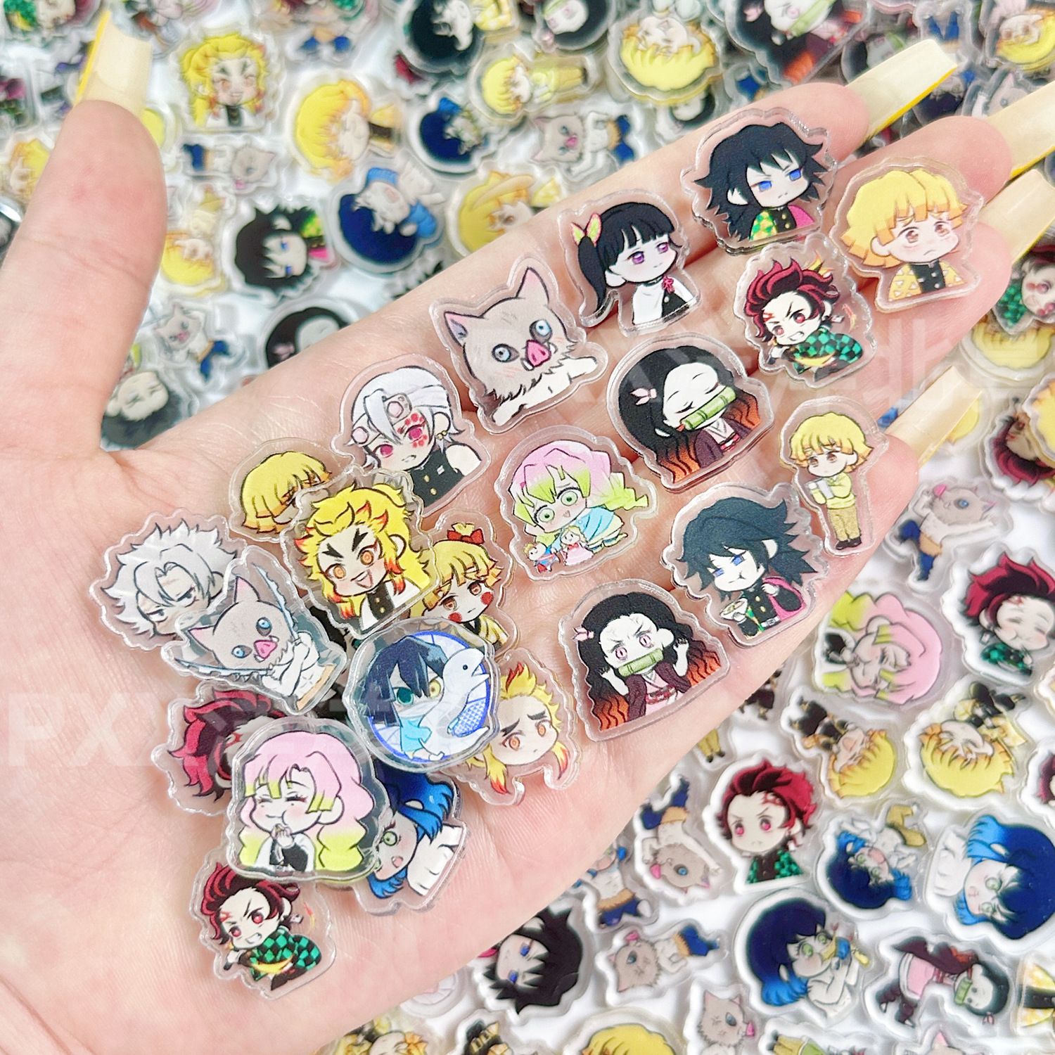 50/100Pcs 1/2cm Mini Demon Sla - Anime Cosplay Demon Slayer บทวิจารณ์และราคา