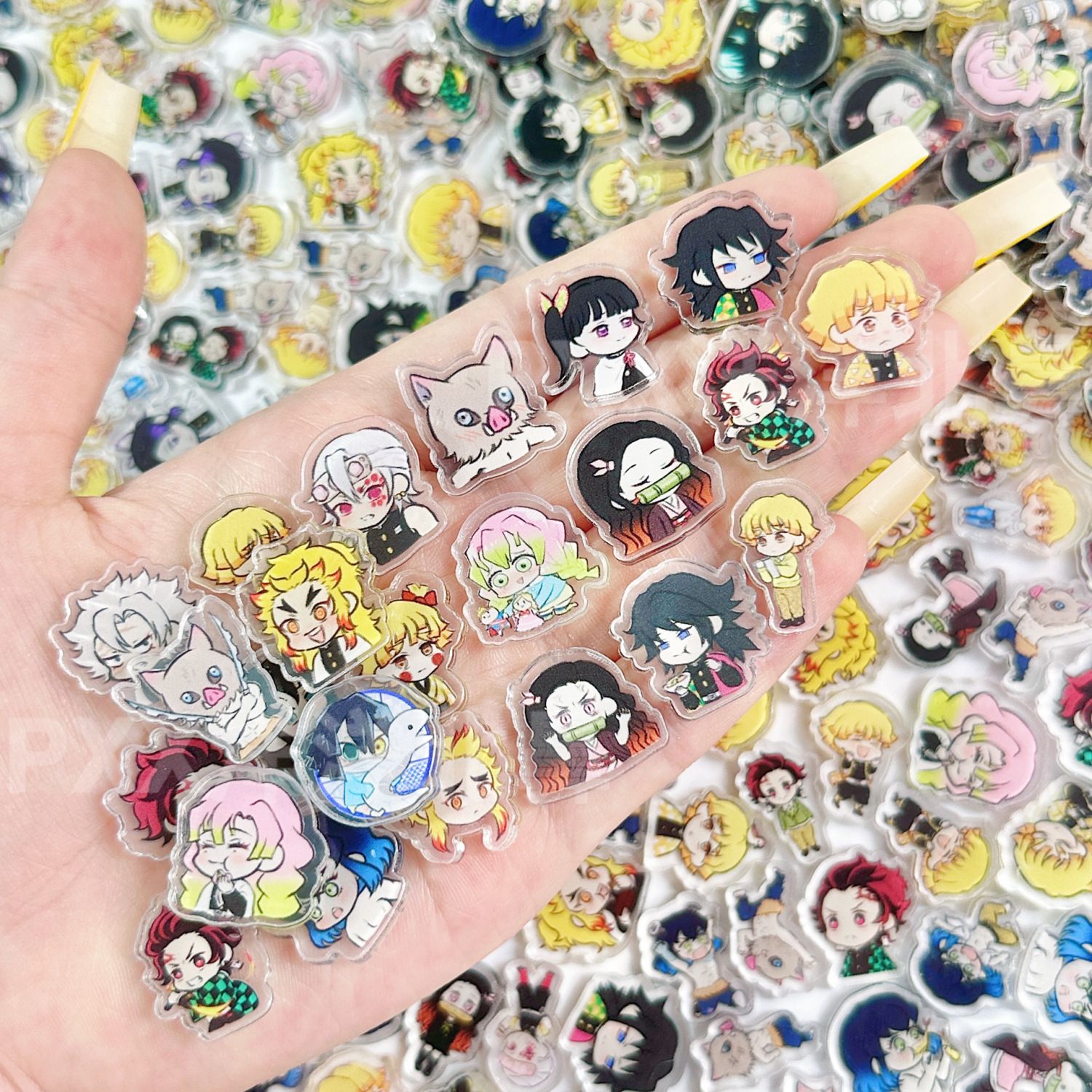 50/100Pcs 1/2cm Mini Demon Sla - Anime Cosplay Demon Slayer บทวิจารณ์และราคา