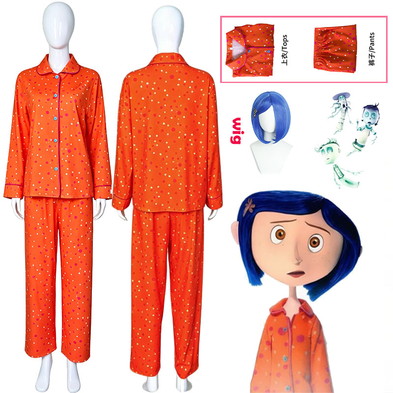 Movie Coraline Cosplay Pajamas - Anime Cosplay Costumes บทวิจารณ์และราคา