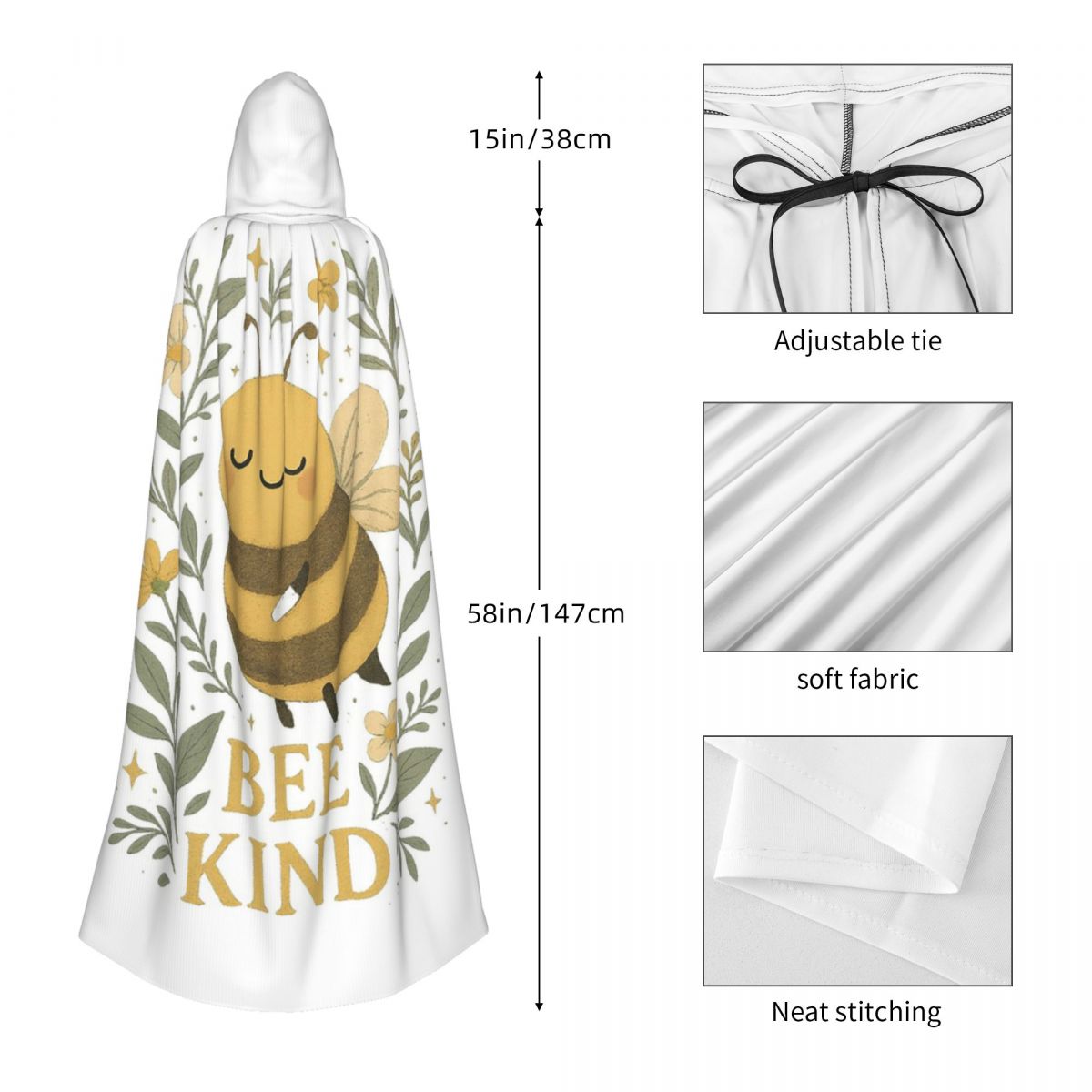 Bee Kind Cute Bumblebee Floral - Anime Cosplay Quotes บทวิจารณ์และราคา