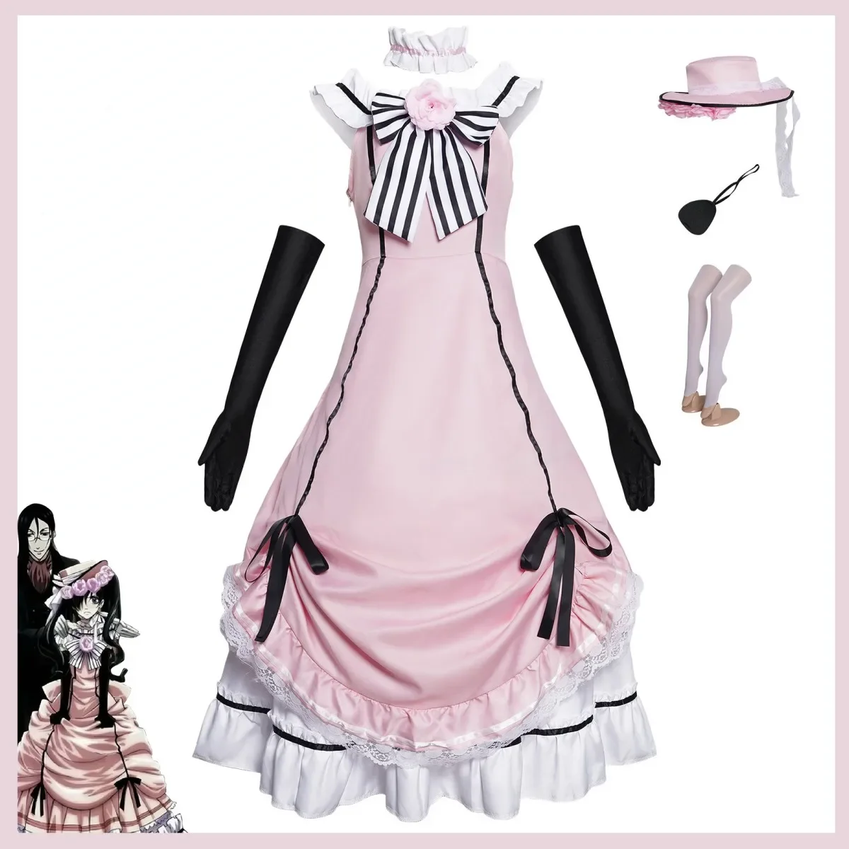 Anime Black Butler Ciel Phanto - Anime Cosplay Robin บทวิจารณ์และราคา