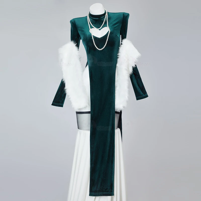 Sexy Velet Furry Cape Dress Wi - Anime Cosplay One Punch Man บทวิจารณ์และราคา