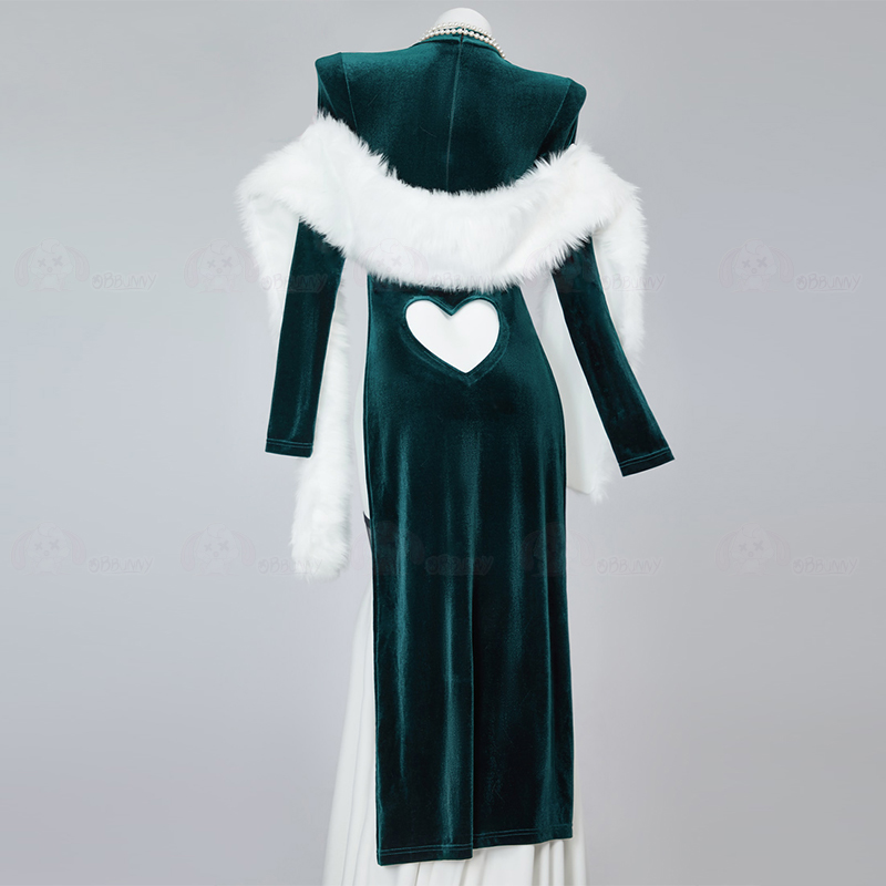 Sexy Velet Furry Cape Dress Wi - Anime Cosplay One Punch Man บทวิจารณ์และราคา