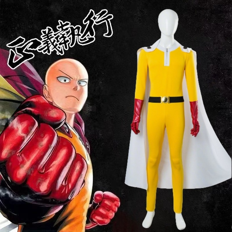 One Punch Man Saitama Cosplay  - Anime Cosplay One Punch Man บทวิจารณ์และราคา