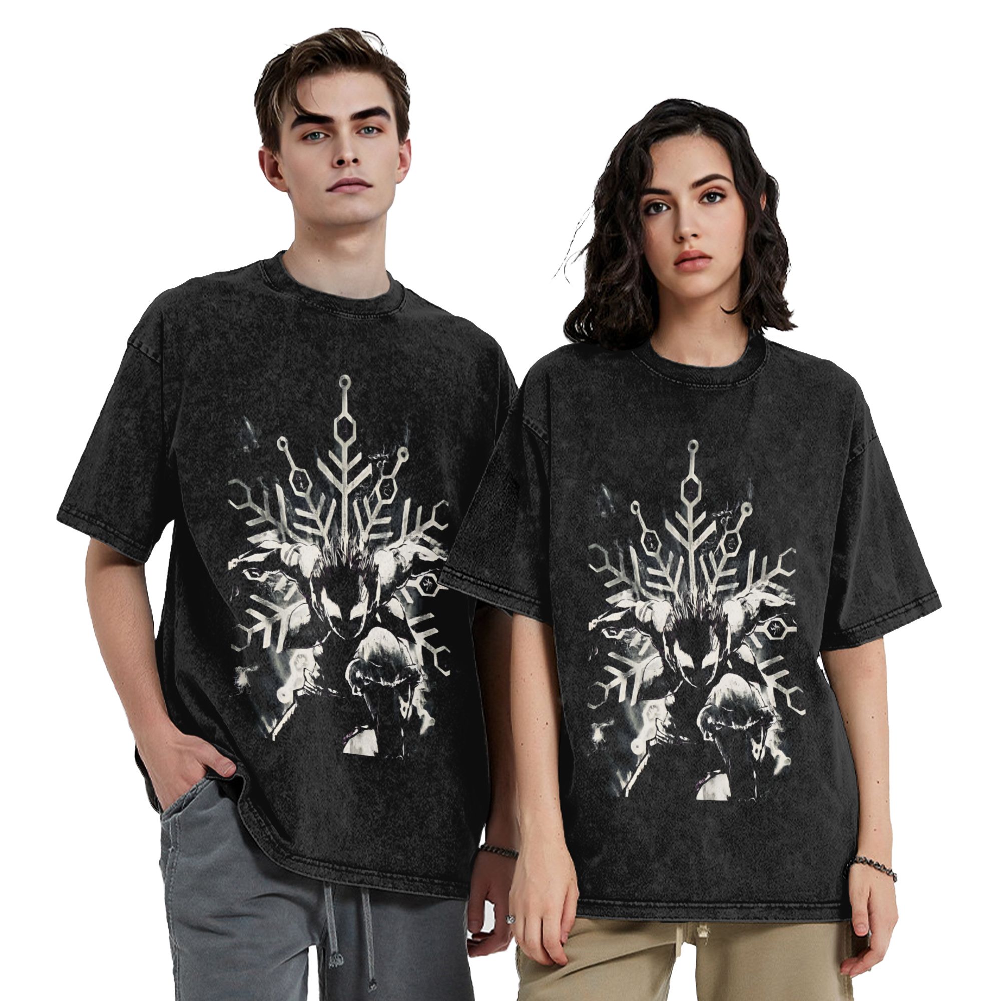 Retro D-Demons Slayers Tshirt  - Anime Cosplay Idea บทวิจารณ์และราคา