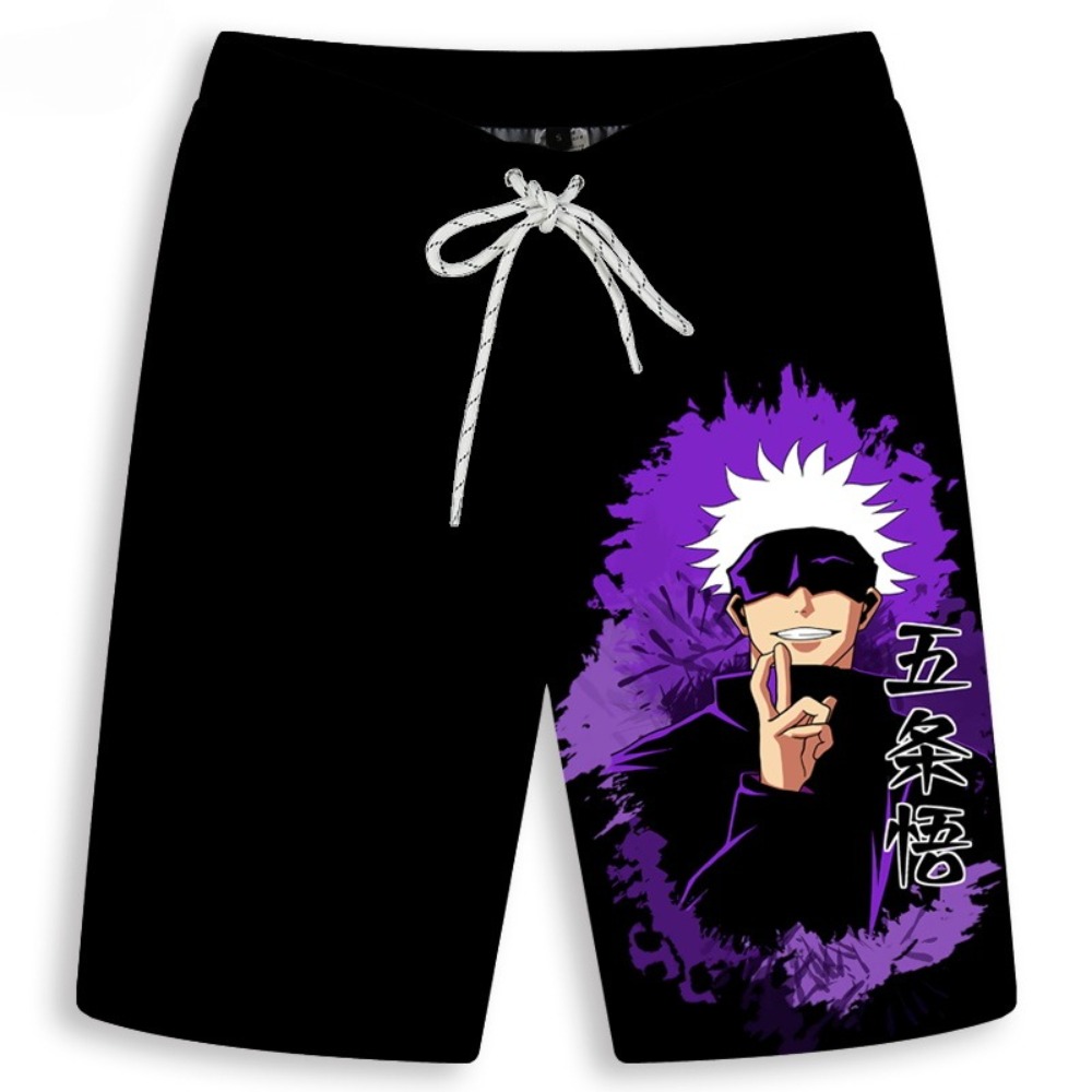 Men's Gojo Satoru Printed Shor - Quick Anime Cosplay บทวิจารณ์และราคา