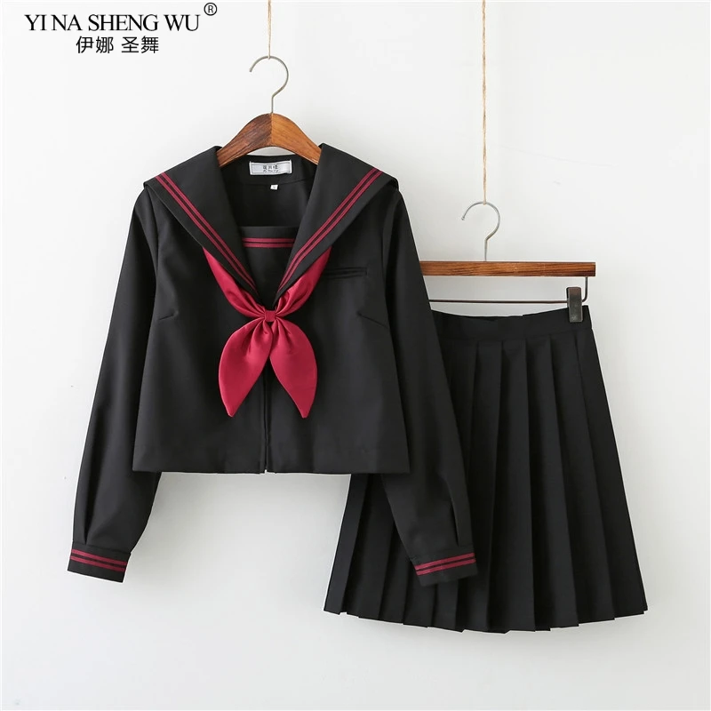 BLACK Orthodox College Style J - Anime Cosplay Korean Girl บทวิจารณ์และราคา