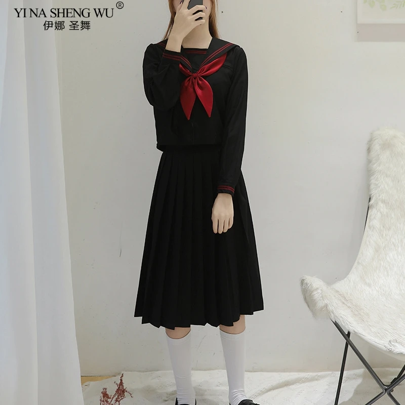 BLACK Orthodox College Style J - Anime Cosplay Korean Girl บทวิจารณ์และราคา