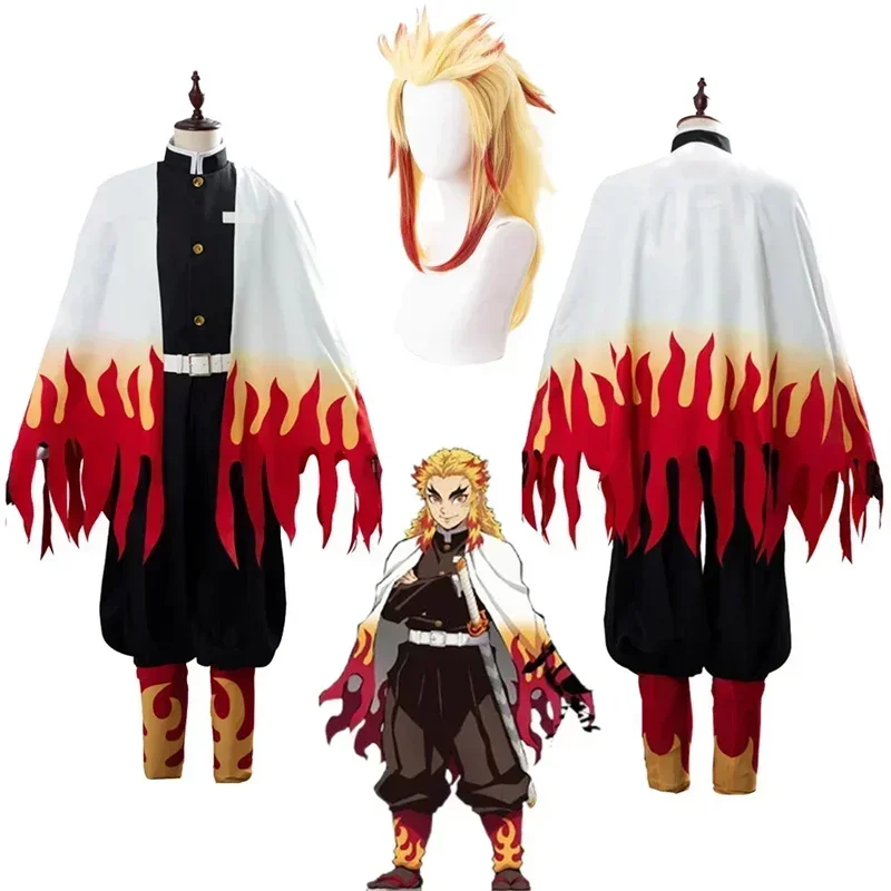Rengoku Kyoujurou Fantasy Wigs - Anime Cosplay Demon Slayer บทวิจารณ์และราคา
