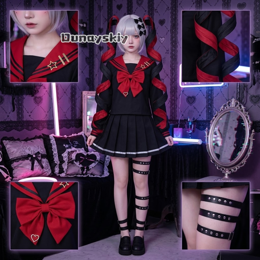 LWW09*Yandere K Angel RAIN Bla - Anime Cosplay Black Girl บทวิจารณ์และราคา