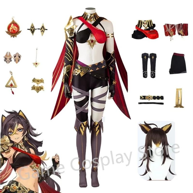 In stock Genshin Impact Dehya  - Anime Cosplay Plus Size บทวิจารณ์และราคา