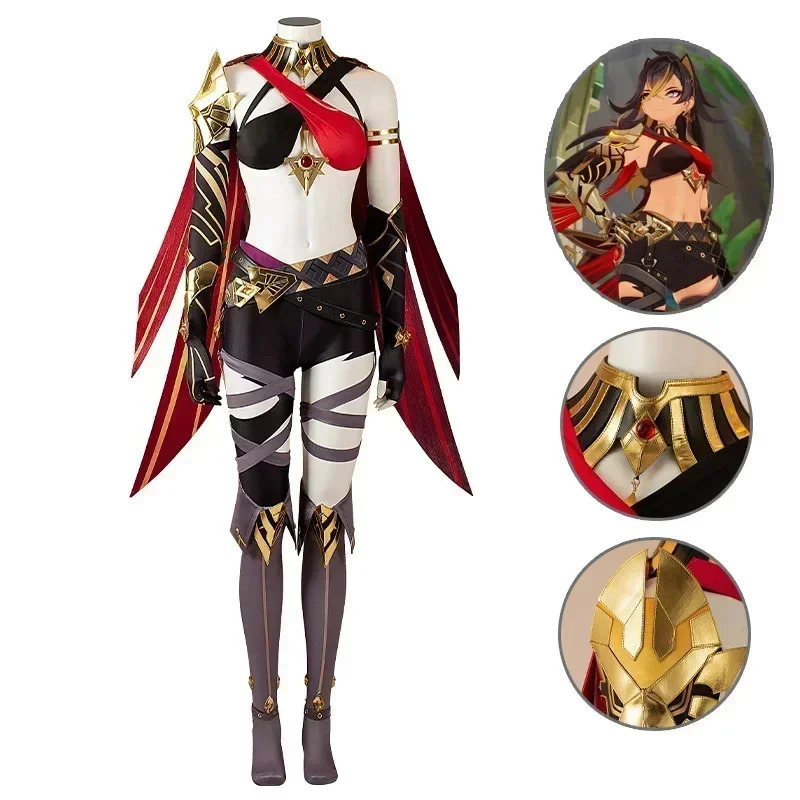 In stock Genshin Impact Dehya  - Anime Cosplay Plus Size บทวิจารณ์และราคา