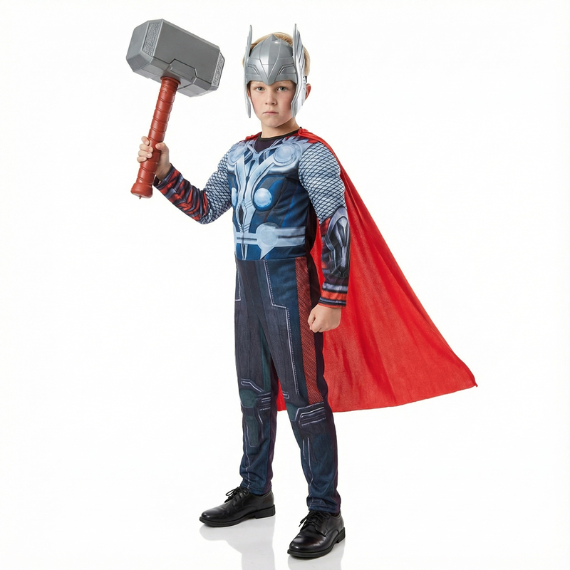 Kids Thor Superhero Cape Costu - Anime Cosplay Jumpsuit บทวิจารณ์และราคา