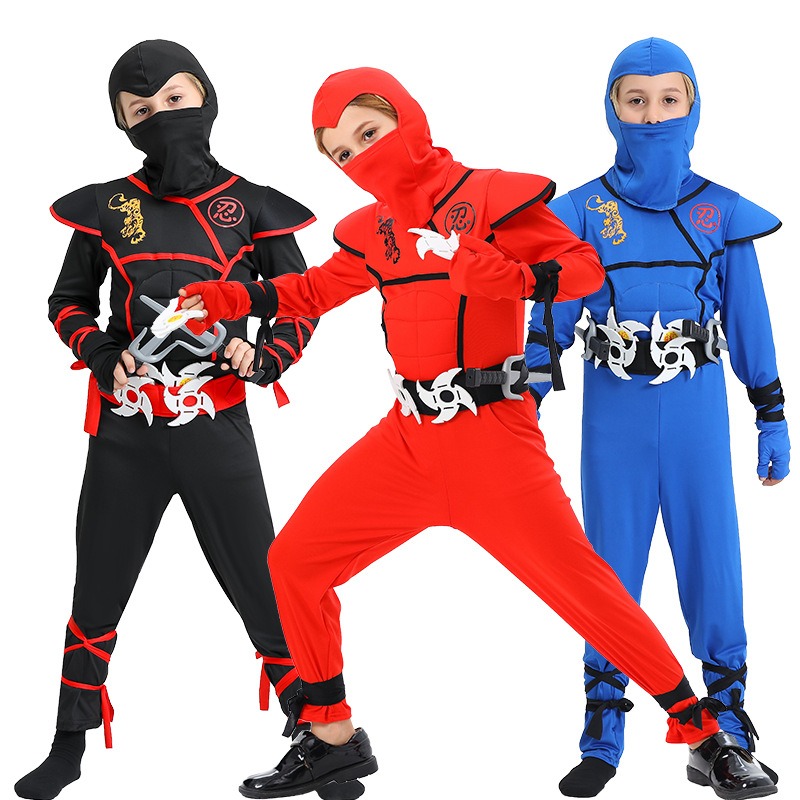 Boys Ninja Deluxe Costume With - Anime Cosplay Idea บทวิจารณ์และราคา