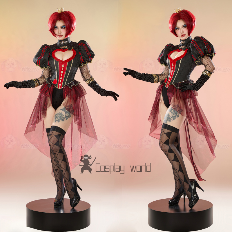 Queen of Hearts Alice in Wonde - Anime Cosplay Bodysuit บทวิจารณ์และราคา