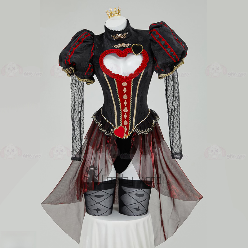 Queen of Hearts Alice in Wonde - Anime Cosplay Bodysuit บทวิจารณ์และราคา