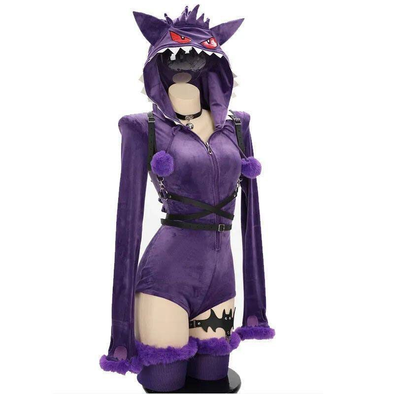 Game Gengar Cosplay Bodysuit F - Anime Cosplay Bodysuit บทวิจารณ์และราคา