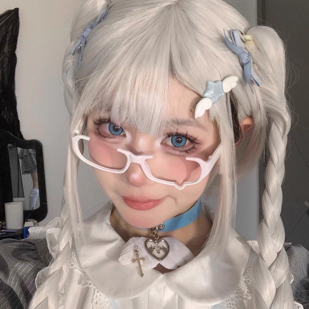 Japanese Anime Crying Eyeglass - Anime Cosplay Korean Girl บทวิจารณ์และราคา