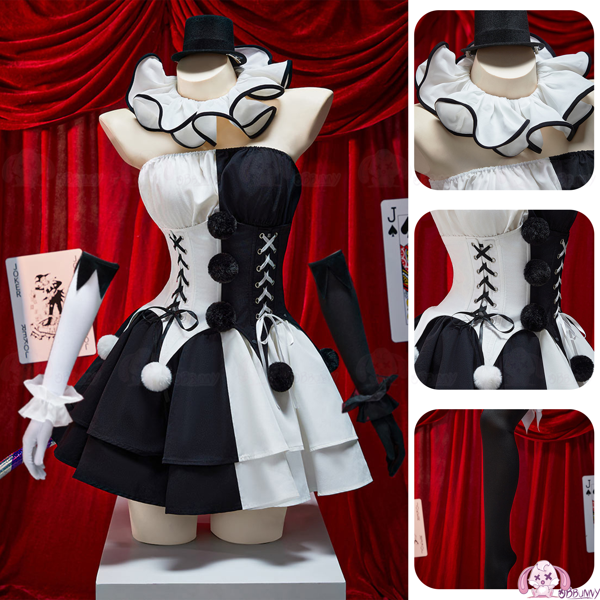 Movie Clown Cosplay Costume Te - Anime Cosplay Black Girl บทวิจารณ์และราคา
