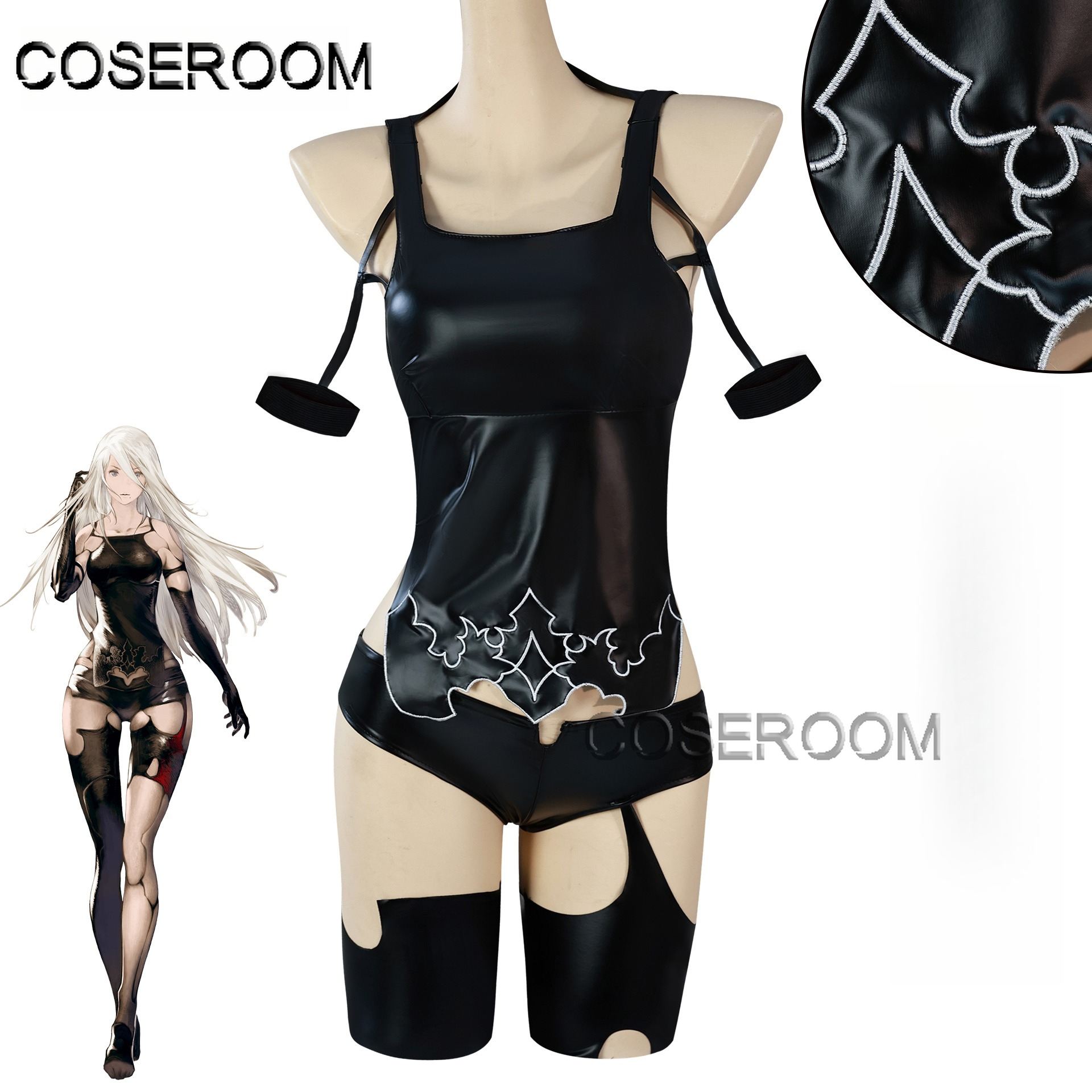 Game NieR Automata A2 Cosplay  - Anime Cosplay Black Girl บทวิจารณ์และราคา