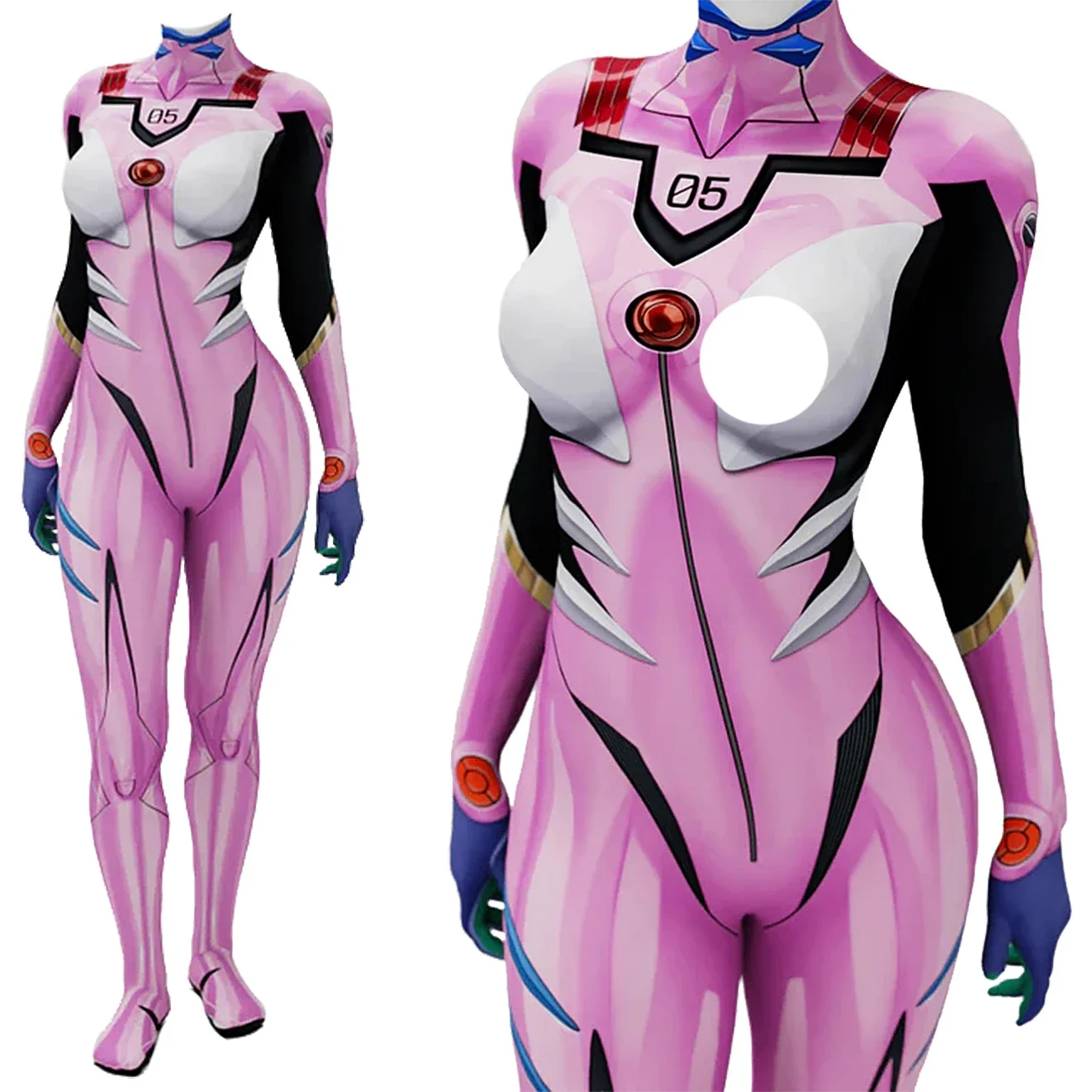 Anime EVA 05 Makinami Cosplay  - Anime Cosplay Bodysuit บทวิจารณ์และราคา