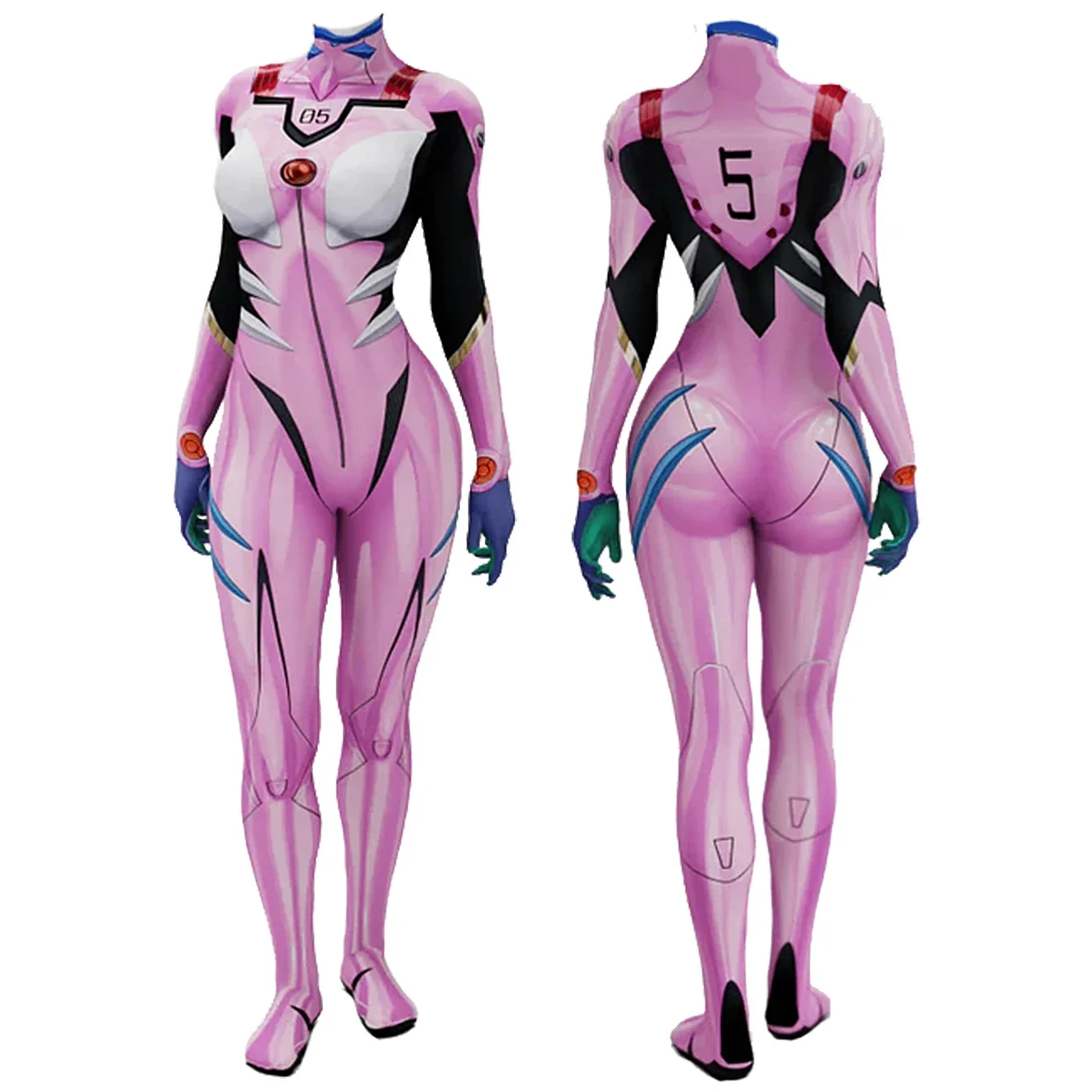Anime EVA 05 Makinami Cosplay  - Anime Cosplay Bodysuit บทวิจารณ์และราคา