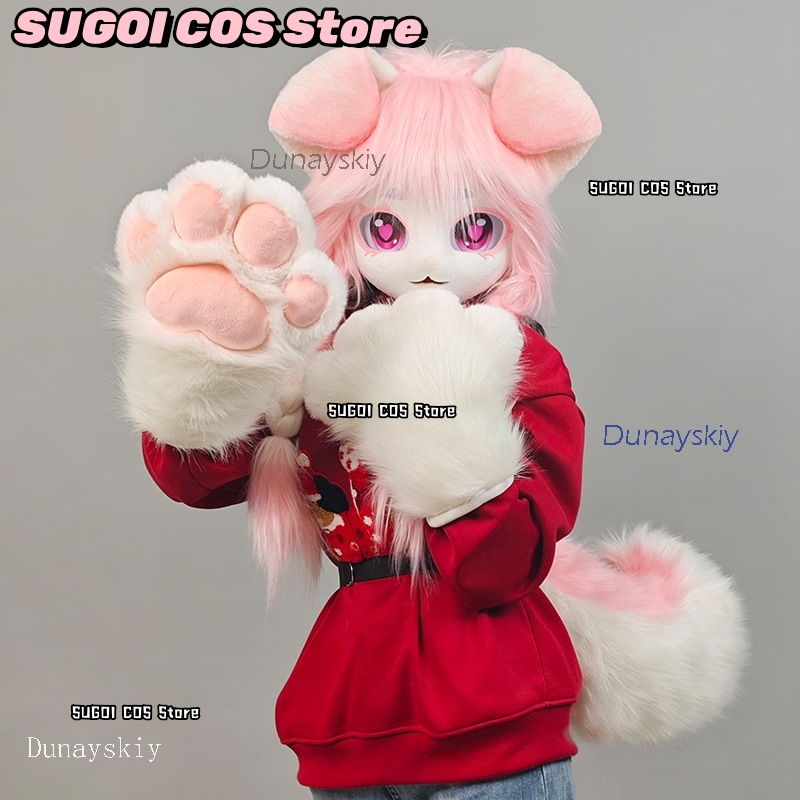 aBcSCS*Fursuit Head Kigurumi C - Anime Cosplay Mask บทวิจารณ์และราคา