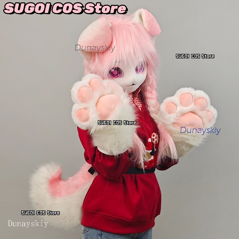 aBcSCS*Fursuit Head Kigurumi C - Anime Cosplay Mask บทวิจารณ์และราคา