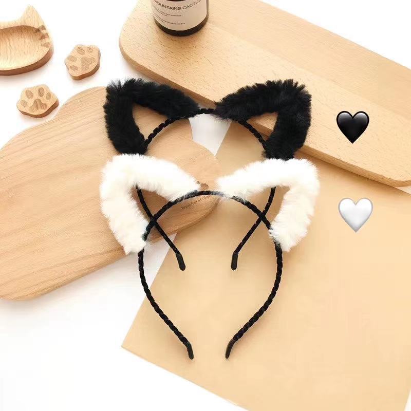 Cute Furry Kitten Ears Hairban - Anime Cosplay Korean Girl บทวิจารณ์และราคา