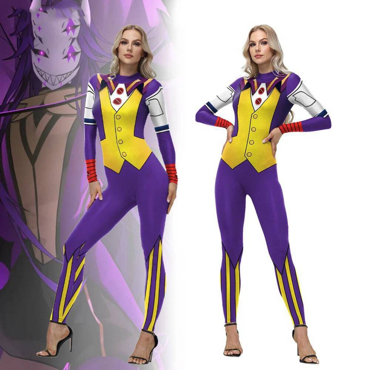 Anime Acg Women Cosplay Pierro - Anime Cosplay Bodysuit บทวิจารณ์และราคา