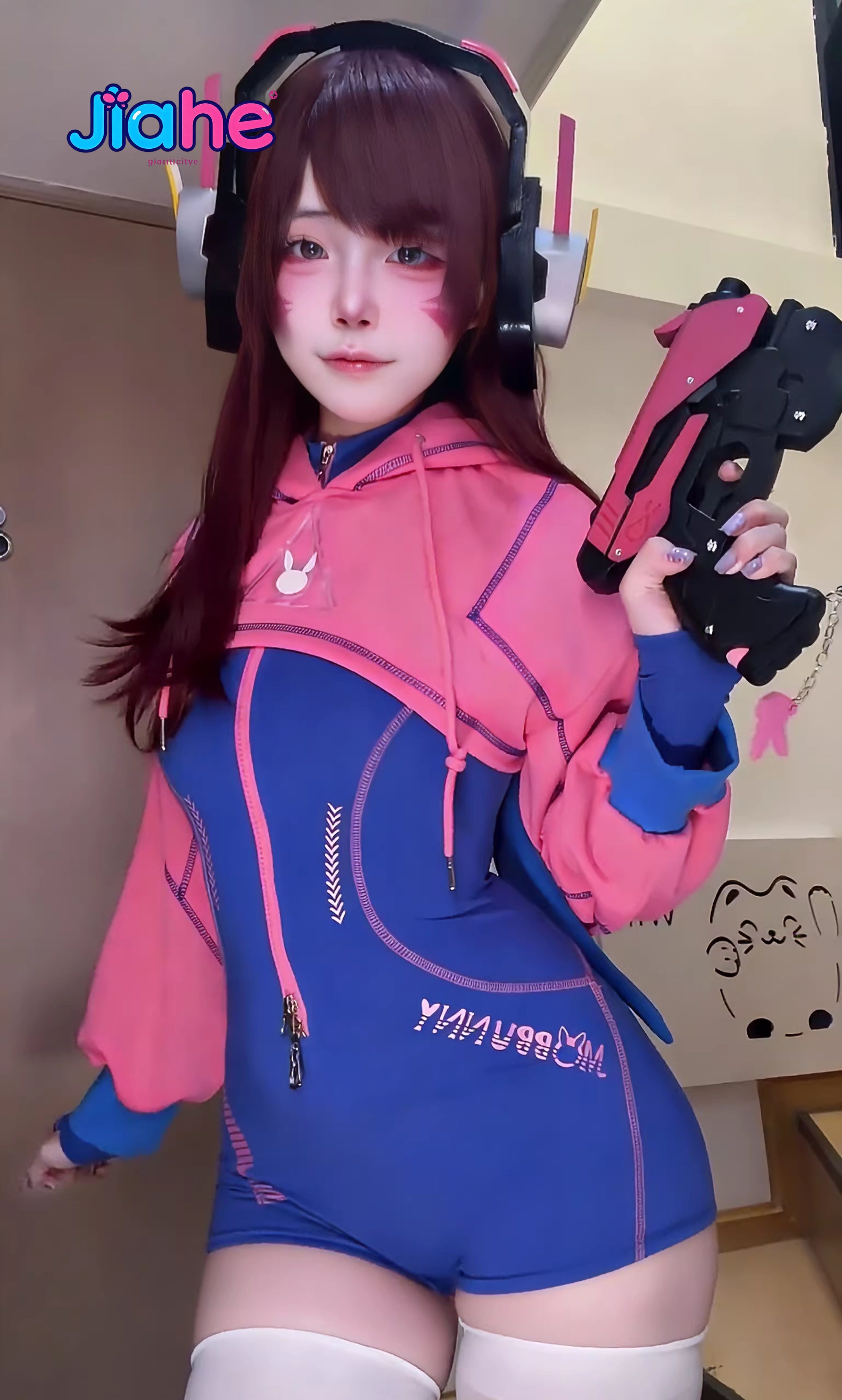 In stock D.Va Overwatch Cospla - Anime Cosplay Jumpsuit บทวิจารณ์และราคา