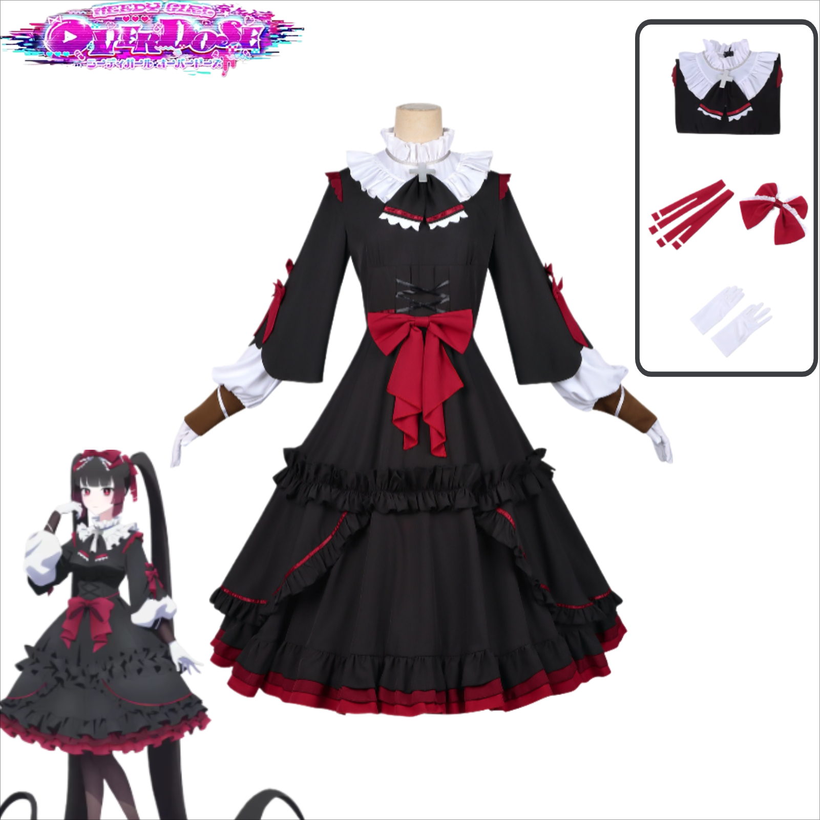 Anime Needy Girl Overdose Goku - Anime Cosplay Black Girl บทวิจารณ์และราคา