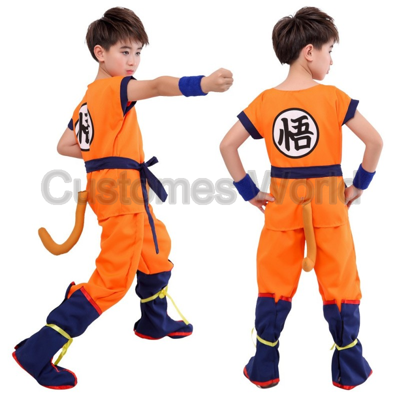 Boys Girls Halloween Son Goku  - Anime Cosplay Bodysuit บทวิจารณ์และราคา