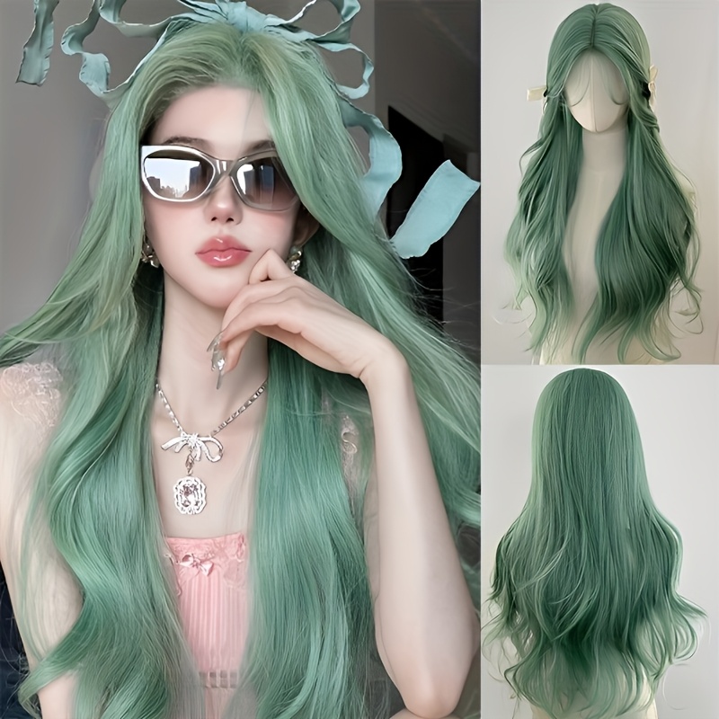 Women's Long Curly Synthetic W - Anime Cosplay Korean Girl บทวิจารณ์และราคา