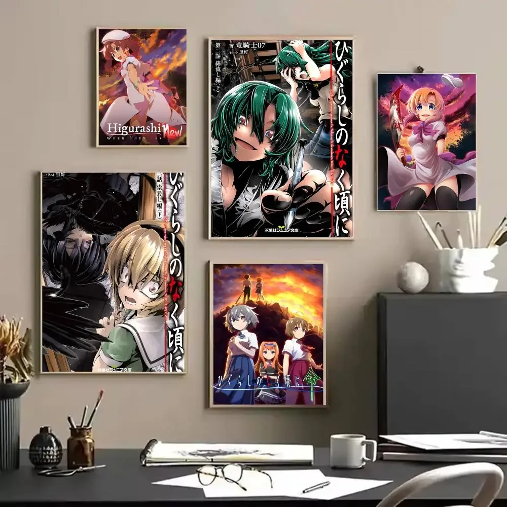 Anime H-Higurashi When They Cr - Anime Cosplay Wallpaper บทวิจารณ์และราคา