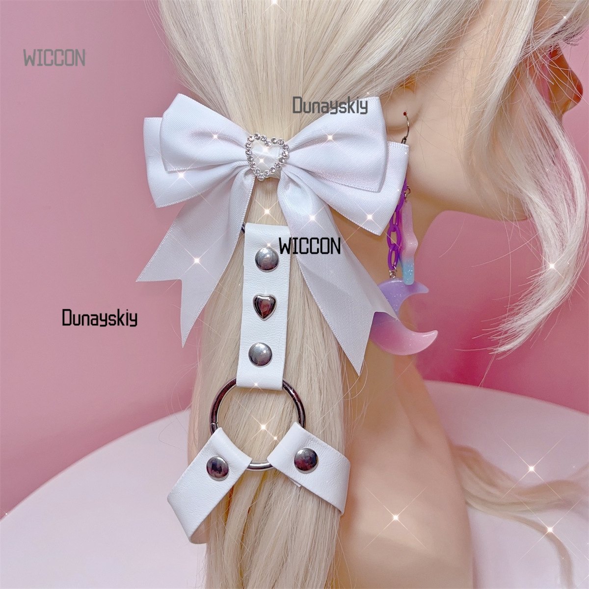 Y2K Gothic Hair Accessories Ji - Anime Cosplay Baddies บทวิจารณ์และราคา