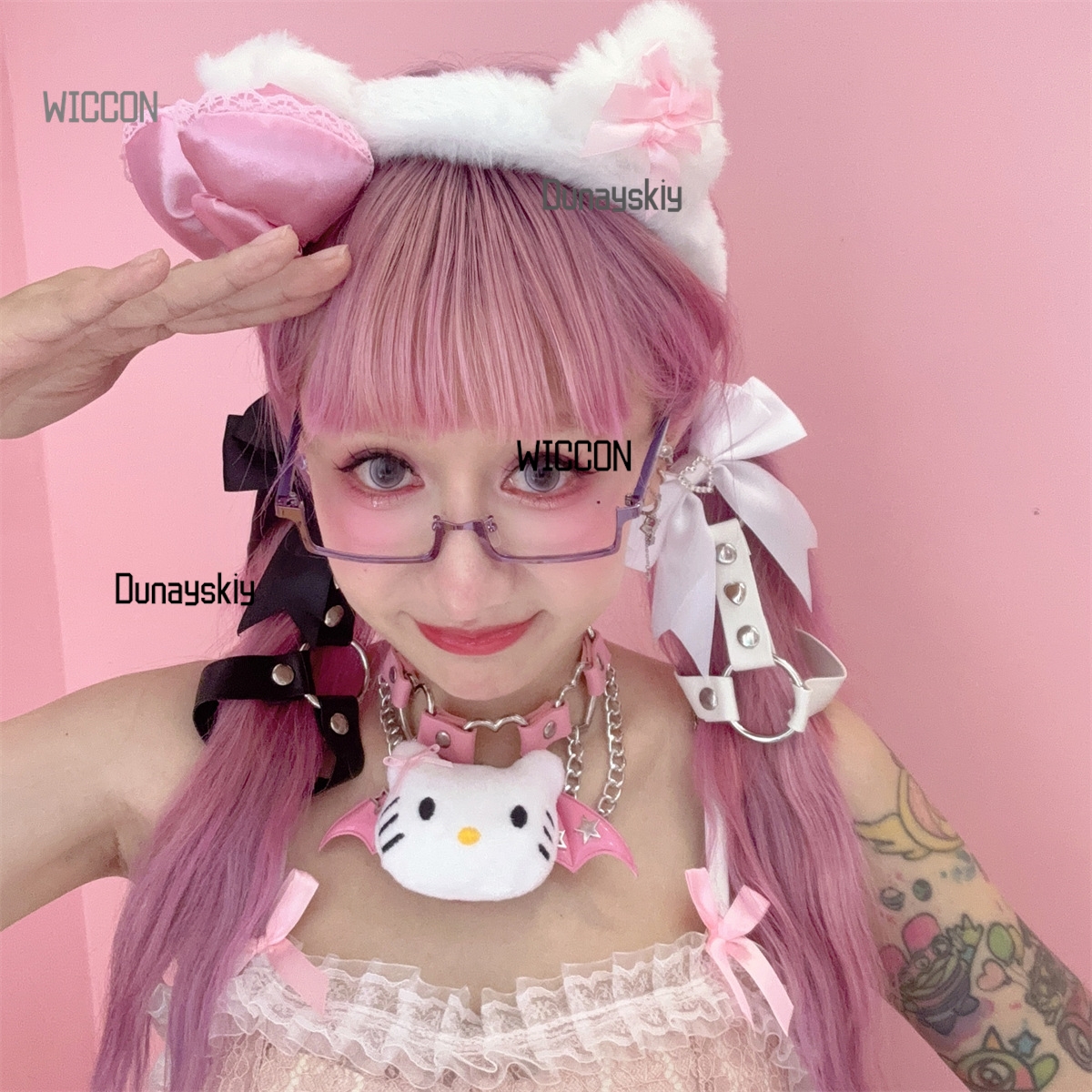 Y2K Gothic Hair Accessories Ji - Anime Cosplay Baddies บทวิจารณ์และราคา