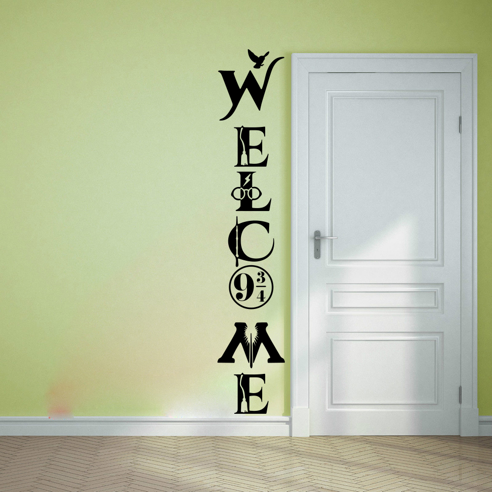 Large Welcome Harr Y Door Wall - Anime Cosplay Wallpaper บทวิจารณ์และราคา