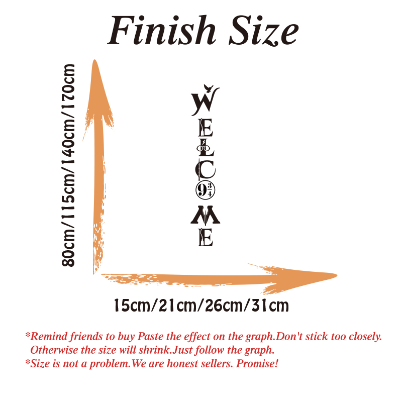 Large Welcome Harr Y Door Wall - Anime Cosplay Wallpaper บทวิจารณ์และราคา