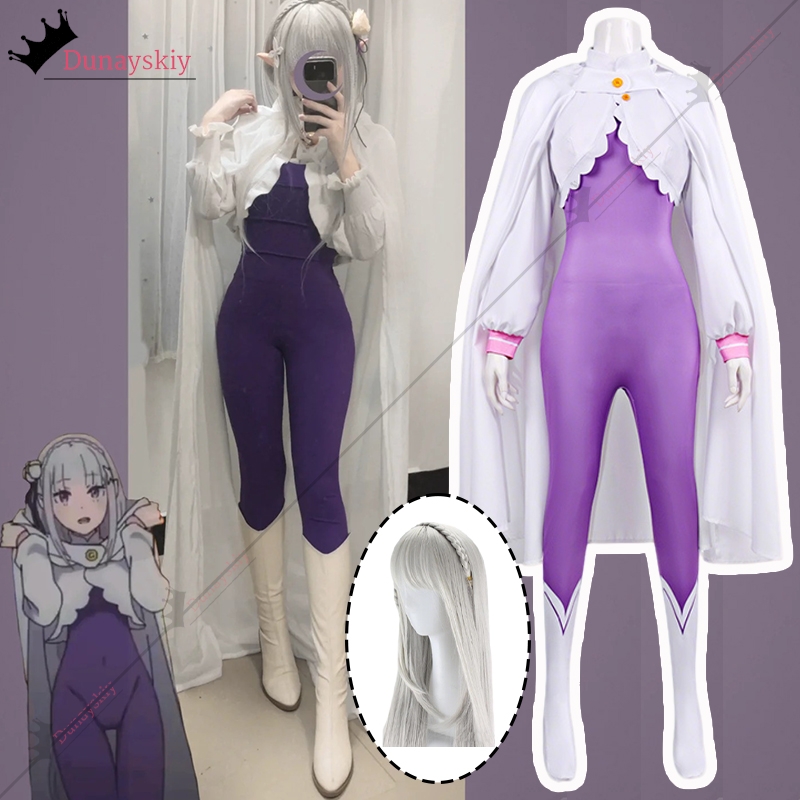 Cosplay Emilia Tight-Fitting B - Anime Cosplay Bodysuit บทวิจารณ์และราคา